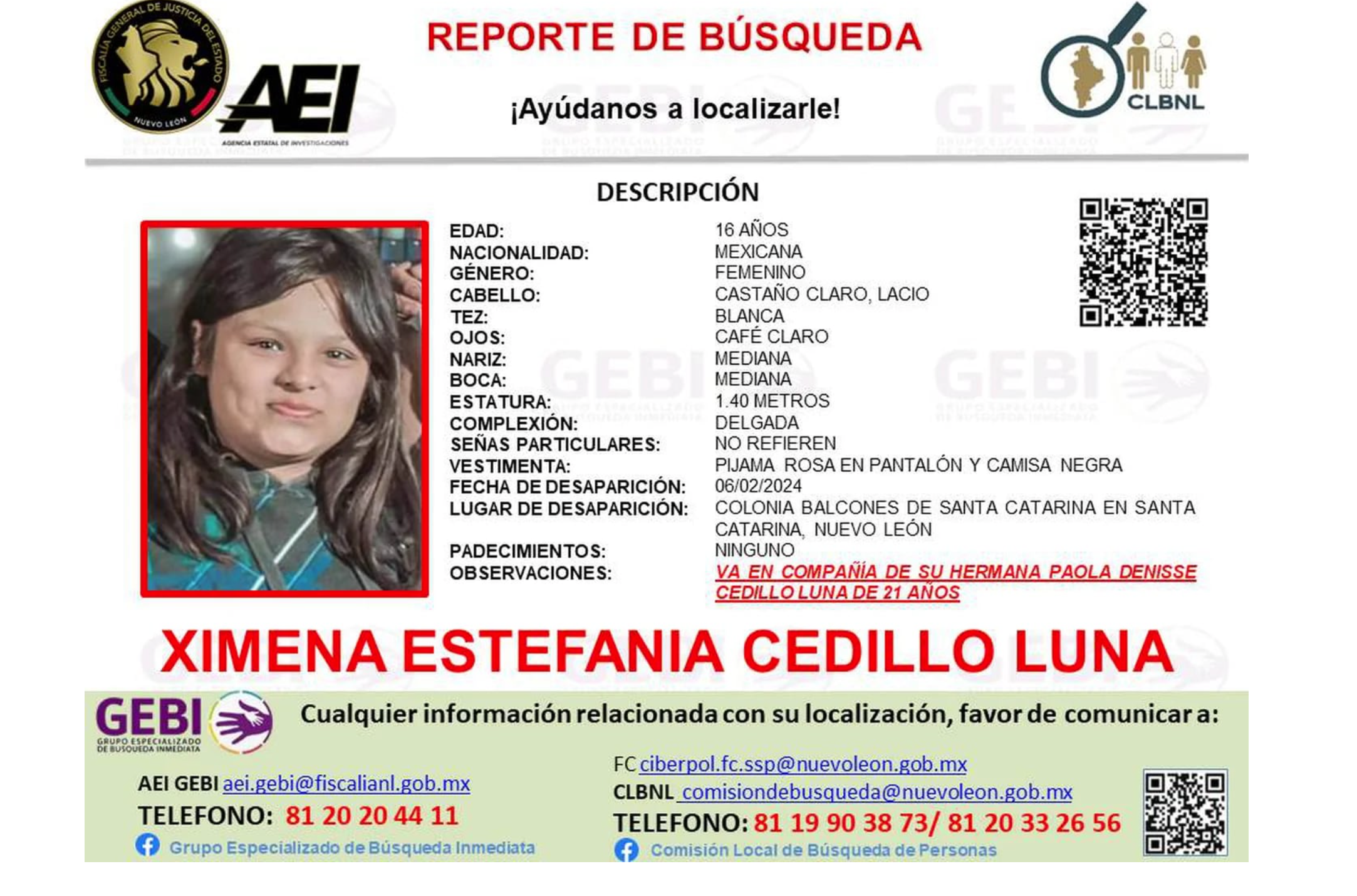 Buscan a jóvenes desaparecidas en Nuevo León